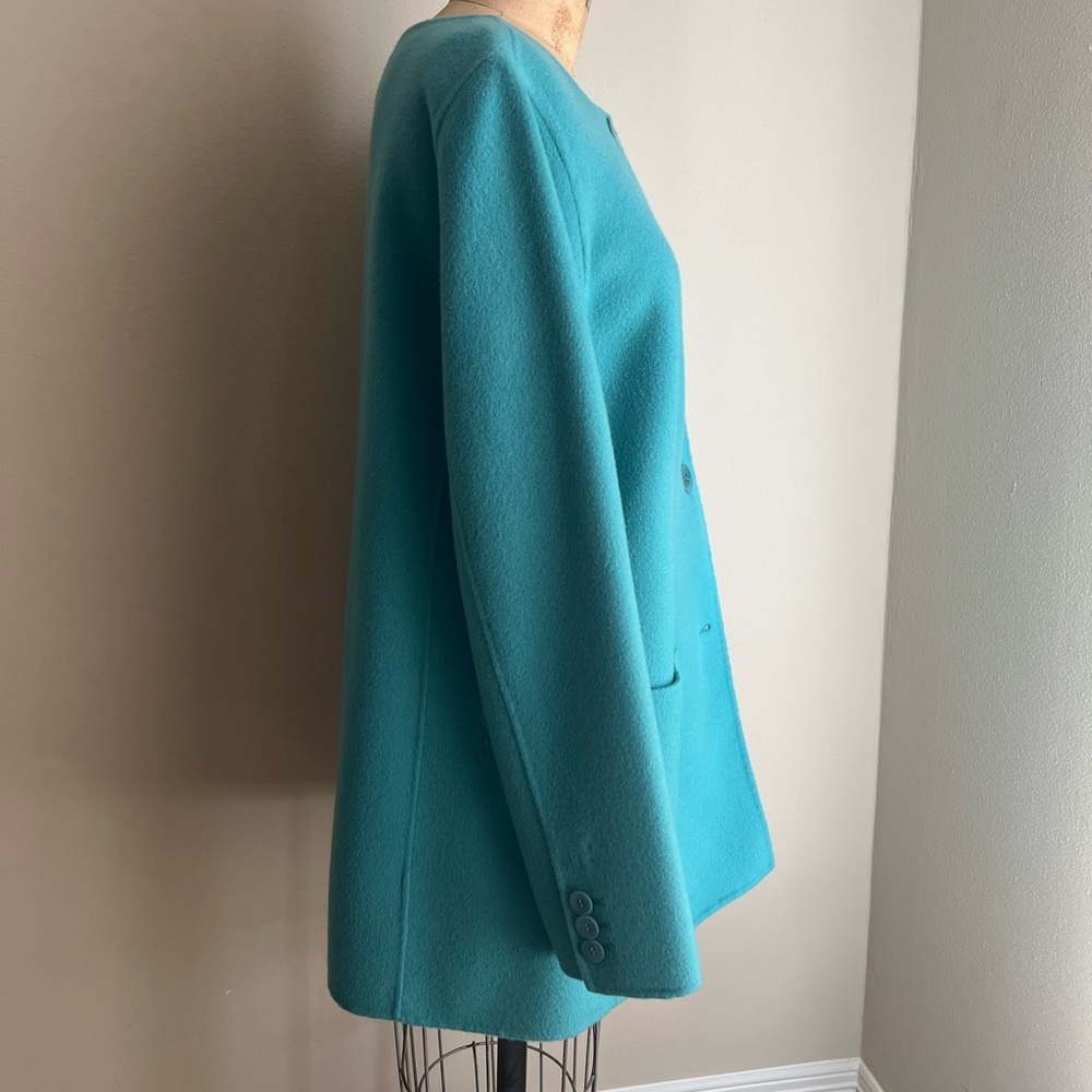 Talbots Turquoise Wool Blazer - Picture 2 of 8